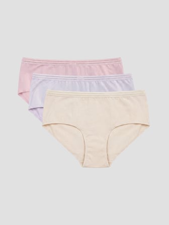 LCW DREAM Lila Düz Brazilian Külot 3'lü