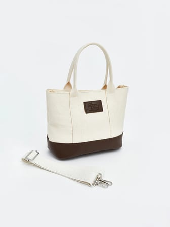 LCW ACCESSORIES Bej Kanvas Kız Çocuk Kol Çantası