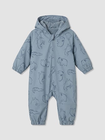 LCW baby Mavi Su İtici Erkek Bebek Astronot Mont