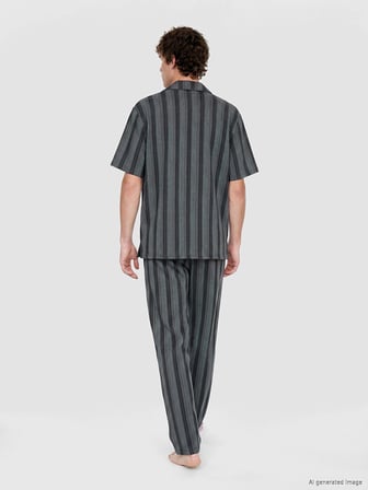 LC WAIKIKI Antrasit Regular Fit Erkek Pijama Takımı