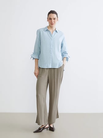 LCW Grace Mavi Regular Fit Kadın Gömlek