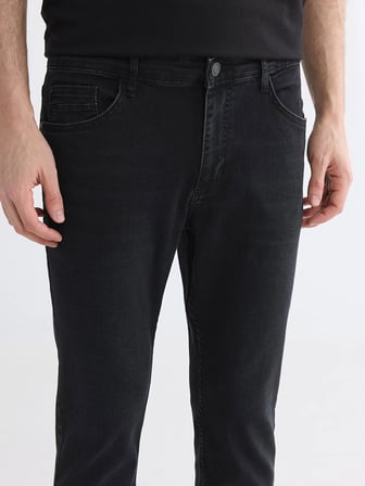 LCW Jeans Siyah 750 Slim Fit Erkek Jean Pantolon