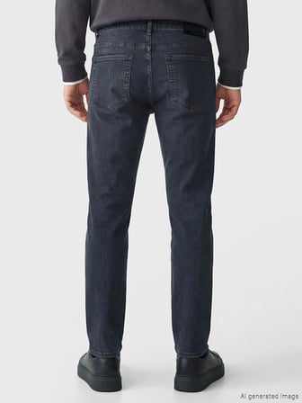 LCW Jeans Siyah 750 Slim Fit Erkek Jean Pantolon