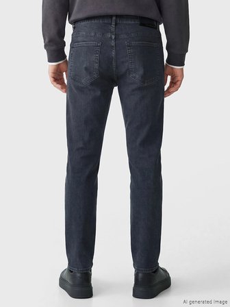 LCW Jeans Siyah 750 Slim Fit Erkek Jean Pantolon
