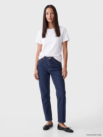 LCWAIKIKI Classic İndigo Yüksek Bel Slim Fit Kadın Jean Pantolon