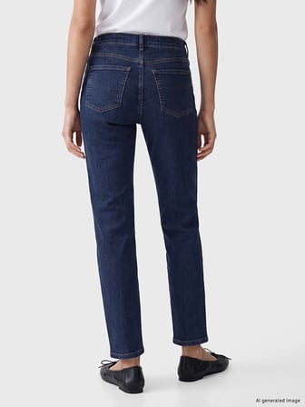 LCWAIKIKI Classic İndigo Yüksek Bel Slim Fit Kadın Jean Pantolon