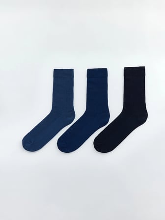 LCW ACCESSORIES Lacivert Erkek Soket Çorap 3'lü