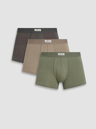 LC WAIKIKI Gri Pamuklu Esnek 3'lü Erkek Boxer