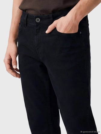 LCW Jeans Siyah 779 Regular Fit Erkek Jean Pantolon