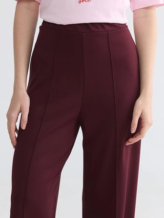 LCW Modest Mürdüm Beli Lastikli Soft Touch Kadın Eşofman Altı