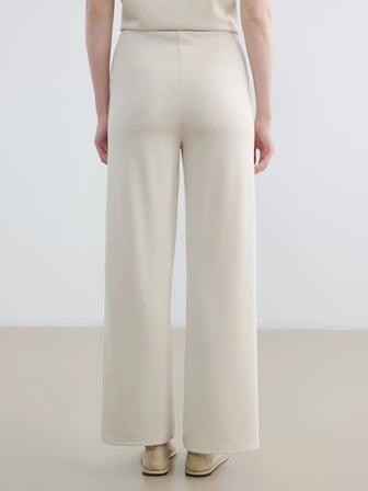 LCW Modest Bej Beli Lastikli Soft Touch Kadın Eşofman Altı