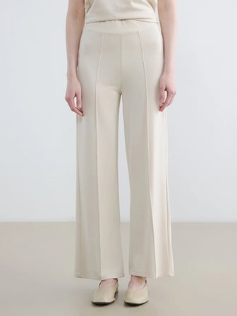LCW Modest Bej Beli Lastikli Soft Touch Kadın Eşofman Altı