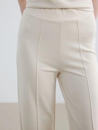 LCW Modest Bej Beli Lastikli Soft Touch Kadın Eşofman Altı