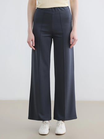 LCW Modest Antrasit Beli Lastikli Soft Touch Kadın Eşofman Altı