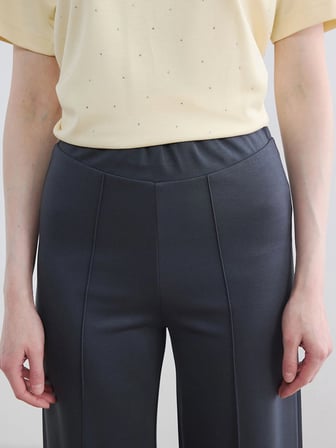 LCW Modest Antrasit Beli Lastikli Soft Touch Kadın Eşofman Altı