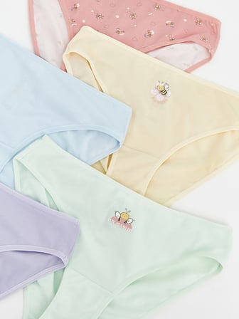 LCW Young Pembe Desenli Bikini Külot 5'li