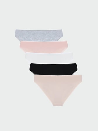 LCW Young Pembe Baskılı Bikini Külot 5'li