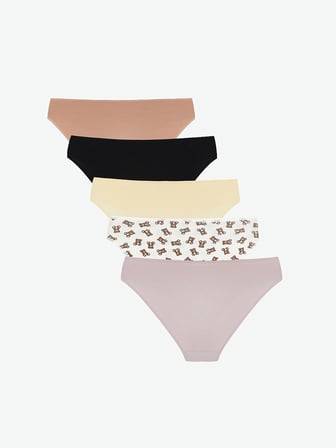 LCW Young Bej Desenli Bikini Külot 5'li