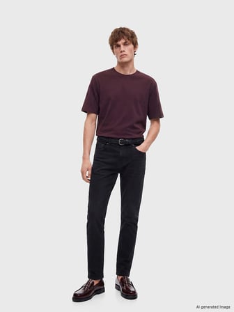 LCW Jeans Siyah 750 Slim Fit Erkek Jean Pantolon