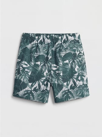 LCW SWIMWEAR Yeşil Kısa Boy Desenli Erkek Deniz Şortu