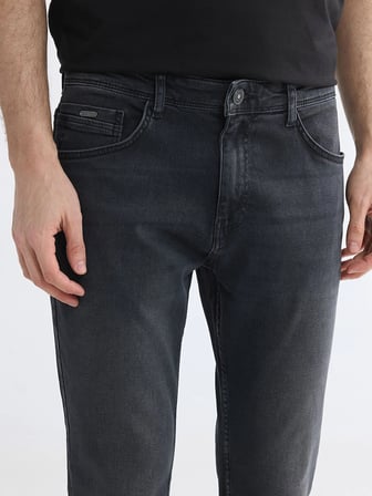 LCW Jeans Siyah 750 Slim Fit Erkek Jean Pantolon
