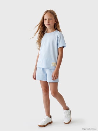 LCW Kids Mavi Kız Çocuk Soft Touch Takım