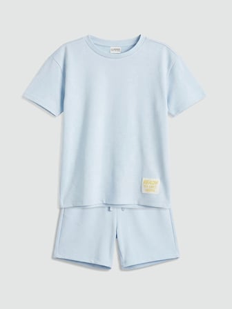 LCW Kids Mavi Kız Çocuk Soft Touch Takım