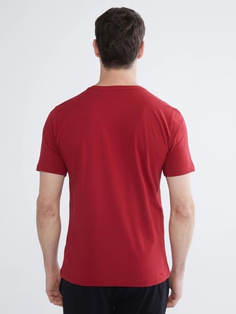 LC WAIKIKI Kırmızı Standart Kalıp Galatasaray Baskılı Erkek Pijama Takım