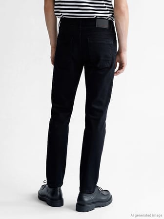 LCW Jeans Siyah 750 Slim Fit Erkek Jean Pantolon