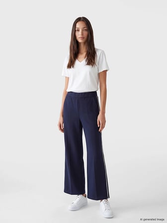 LCW Comfort Lacivert Beli Lastikli Soft Touch Kadın Eşofman Altı