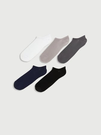 LCW ACCESSORIES Karışık Erkek Bambu Sneaker Çorap 5'li