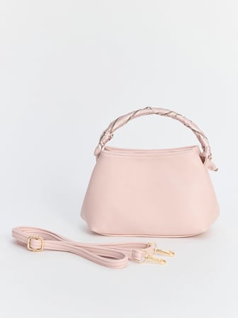 LCW ACCESSORIES Pembe Fular Detaylı Deri Görünümlü Kadın Omuz Çantası