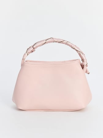 LCW ACCESSORIES Pembe Fular Detaylı Deri Görünümlü Kadın Omuz Çantası