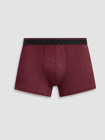 LC WAIKIKI Bordo Pamuklu Esnek Erkek Boxer 3'lü