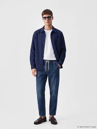 LCW Jeans Yeşil 710 Loose Fit Erkek Jean Pantolon