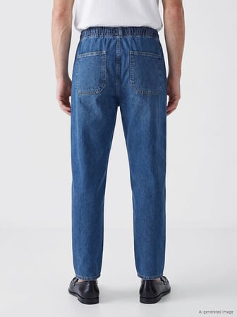 LCW Jeans İndigo Baggy Fit Erkek Jean Pantolon