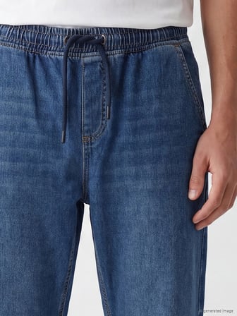 LCW Jeans İndigo Baggy Fit Erkek Jean Pantolon