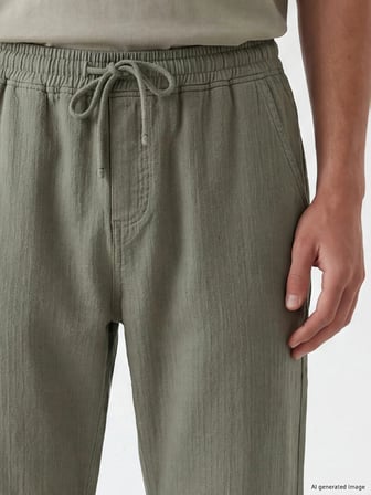 LCW Jeans Yeşil Baggy Fit Erkek Jean Pantolon
