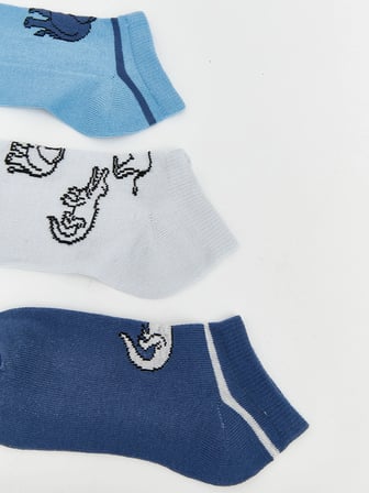 LCW Kids Karışık Desenli Erkek Çocuk Patik Çorap 5'li