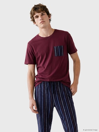 LC WAIKIKI Lacivert Regular Fit Erkek Pijama Takım