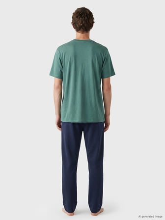 LC WAIKIKI Yeşil Regular Fit Erkek Pijama Takım