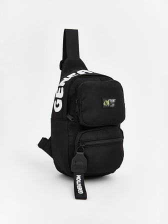 LCW ACCESSORIES Siyah Baskılı Erkek Sırt Çantası