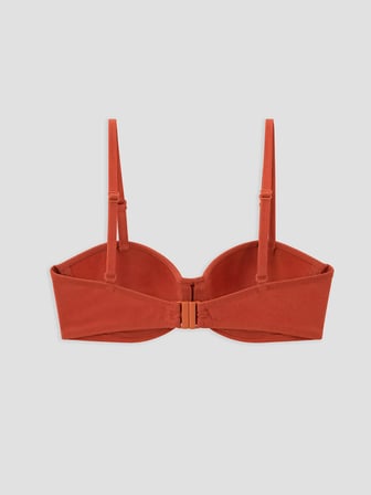LCW DREAM Turuncu Balenli Dolgusuz Kadın Büzgülü Bikini Üst