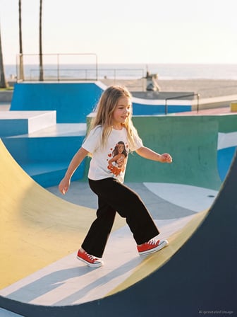 LCW Kids Siyah Beli Lastikli Kız Çocuk Eşofman Altı