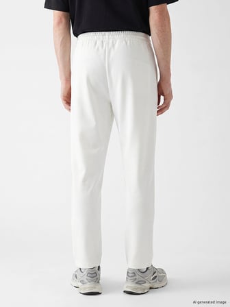 Kappa LC WAIKIKI Ekru Regular Fit Erkek Eşofman Altı