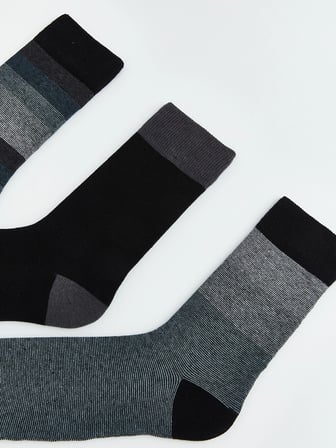 LCW ACCESSORIES Karışık Desenli Erkek Soket Çorap 5'li Paket