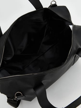 LCW ACCESSORIES Siyah Deri Görünümlü Erkek Seyahat Çantası