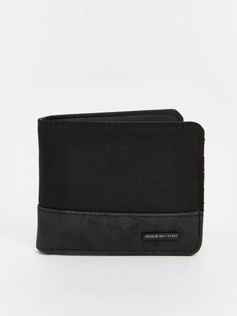 LCW ACCESSORIES Siyah Deri Görünümlü Erkek Cüzdan