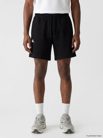 Kappa LC WAIKIKI Siyah Regular Fit Erkek Spor Şort