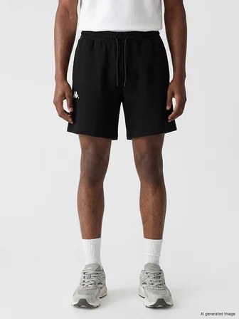 Kappa LC WAIKIKI Siyah Regular Fit Erkek Spor Şort